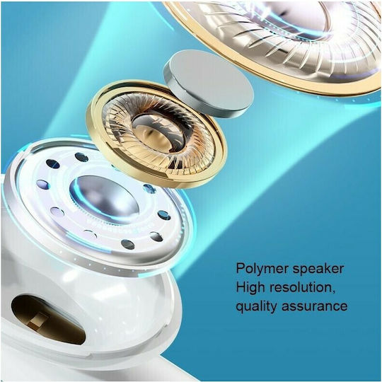 WK TWS V31 Earbud Bluetooth Handsfree Earphones with Charging Case White view 6