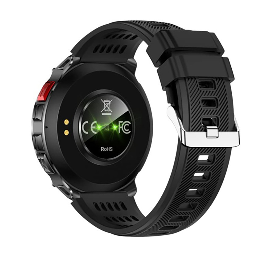 Aluminum 52mm Smartwatch with Pedometer Heart Rate Oximeter Sleep Monitoring Blood Pressure Meter Microphone Case Size Black view 9