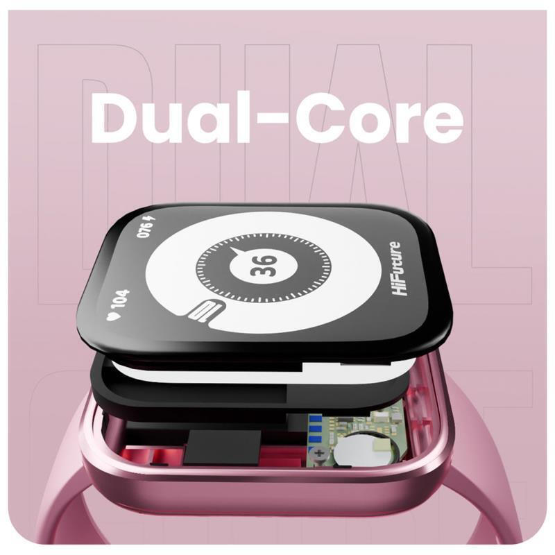 HiFuture Lume Pro Aluminium 46mm Smartwatch with Heart Rate Monitor (Pink) view 5