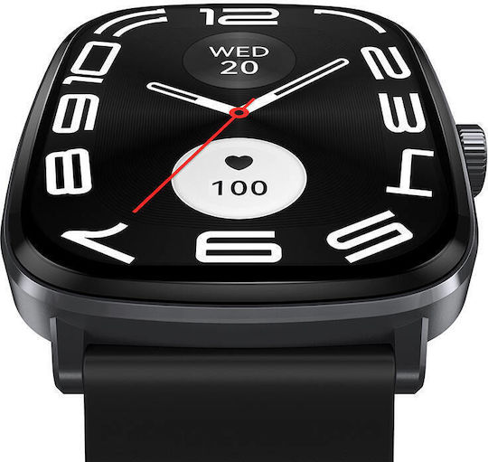 Haylou RS5 50mm Smartwatch with Heart Rate Monitor (Black) view 3