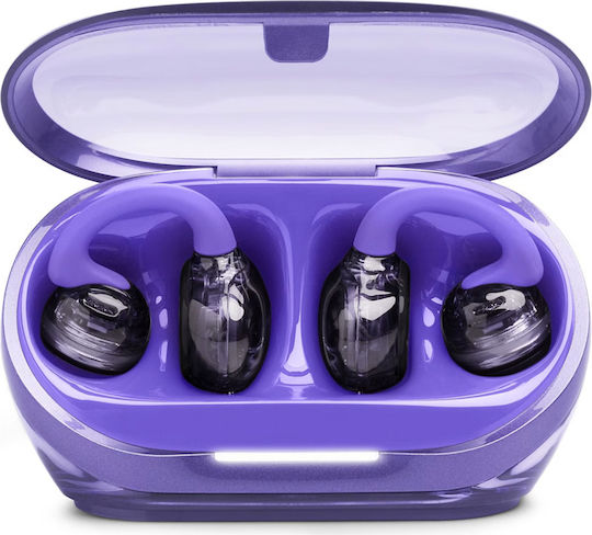 JBL Soundgear Clips Open Ear Bluetooth Handsfree Headphones with Sweat Resistance and Charging Case Purple view 7