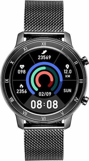 Vogue Astrid 43mm Smartwatch with Heart Rate Monitor (Black)