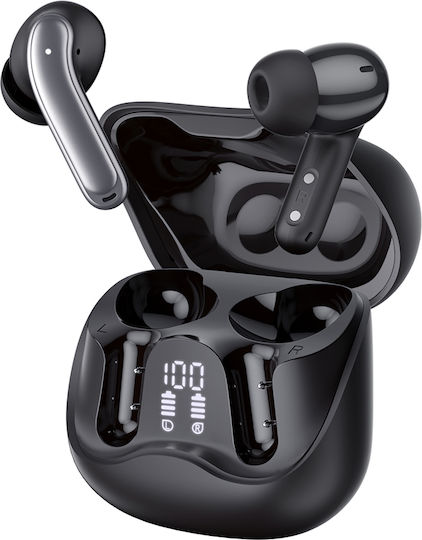 Techsuit EchoFit Pro In-ear Bluetooth Handsfree Earphones with Charging Case Black view 6