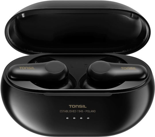 Tonsil T65BT In-ear Bluetooth Handsfree Earphones with Sweat Resistance and Charging Case Black Ansicht 2