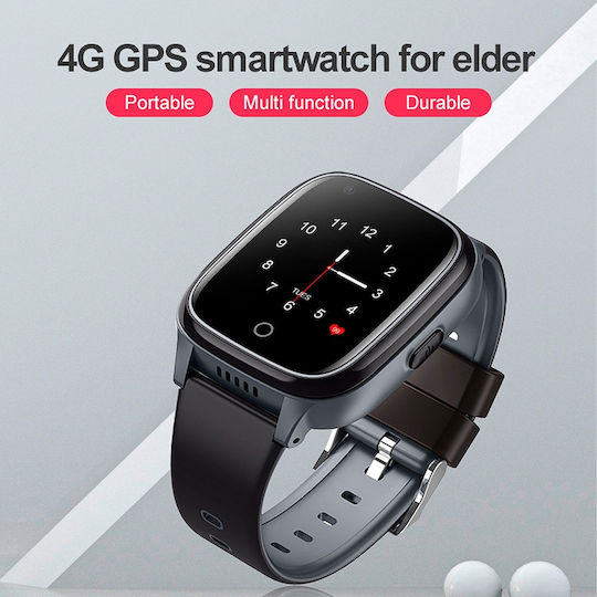 Wonlex D32S Smartwatch with SIM and Heart Rate Monitor (Black Case / Black Silicone Strap) view 8