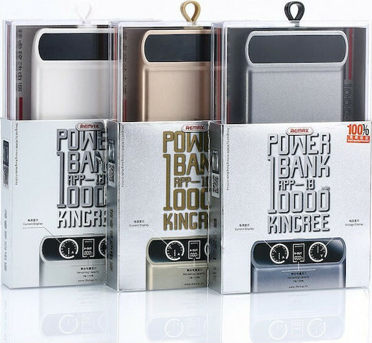 Remax Kincree RPP-18 Power Bank 10000mAh 60W with 2 USB-A Ports Gold view 4