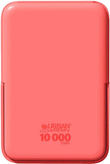 Urban Factory MagSafe Power Bank 10000mAh with USB-A Output Port and USB-C Output Port Pink view 5