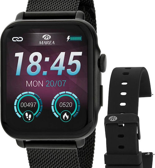 Marea B63002/1 Smartwatch with Heart Rate Monitor (Black) view 5