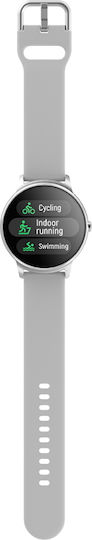 Forever Forevive 2 SB-330 Smartwatch with Heart Rate Monitor (Silver) view 3