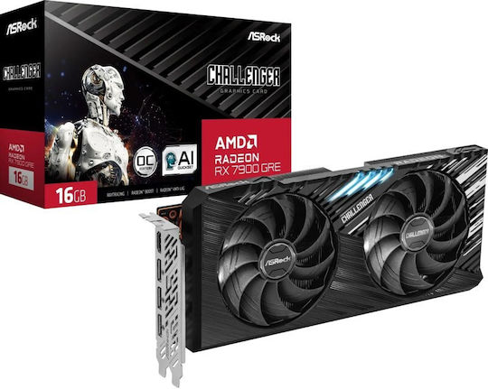 ASRock Radeon RX 7900 GRE 16GB GDDR6 Challenger OC Graphics Card view 1