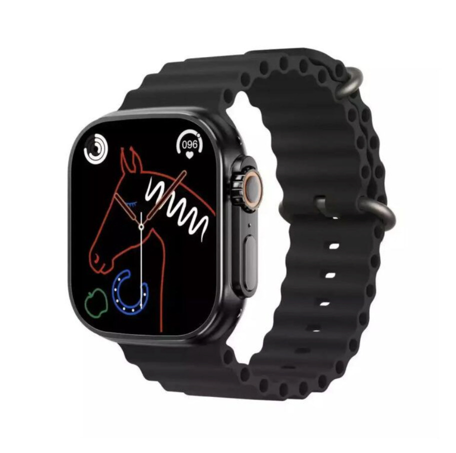 HL-04740 49mm Smartwatch with Heart Rate Monitor (Black) view 3