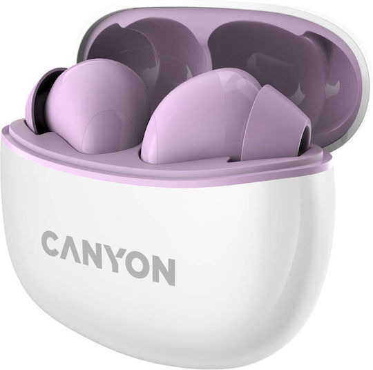 Canyon TWS-5 In-ear Bluetooth Handsfree Earphones with Charging Case Purple view 3