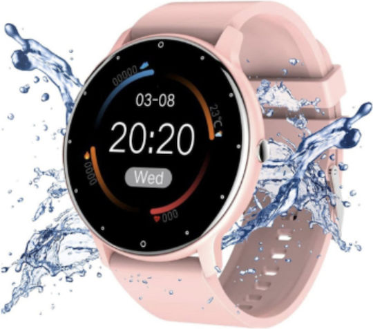 Smartwatch with Heart Rate Monitor (Pink) vue 4