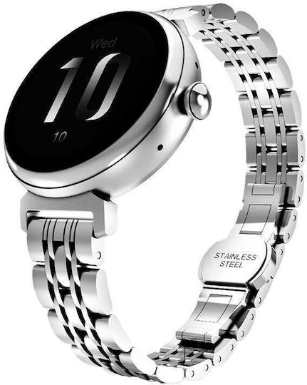 HiFuture Aura Smartwatch with Heart Rate Monitor (Silver) view 4
