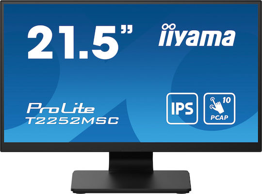 Iiyama ProLite T2252MSC-B2 IPS Monitor 21.5" FHD 1920x1080 with Response Time 5ms GTG