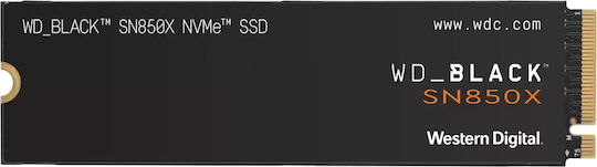 Western Digital Black SN850X W/o Heatsink SSD 1TB Type M.2 with PCI Express 4.0 Connection PS5 Compatible WDS100T2X0E