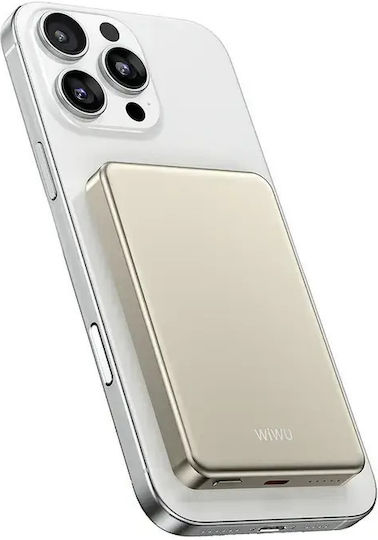Wiwu P15 MagSafe Power Bank 5000mAh 15W Power Delivery Gold
