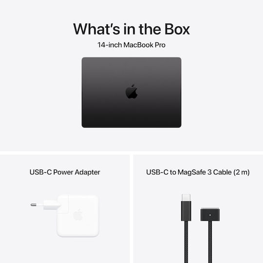 Apple MacBook Pro 14" (2024) 14.2" Retina Display 120Hz (M4 Max-14‑core/36GB/1TB SSD/32-Core) Space Black (US Keyboard) vue 8