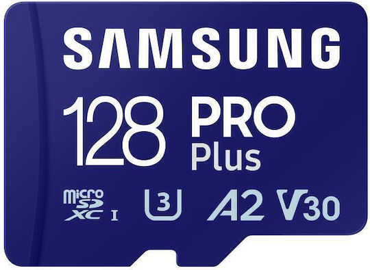 Samsung PRO Plus SDXC 128GB U3 V30 UHS-I 180MB/s with USB Reader vue 3