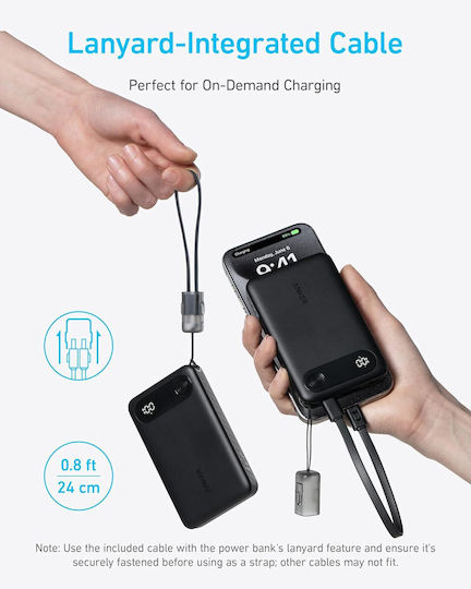 Anker Power Bank 10000mAh 22.5W with USB-C Port Black vue 6