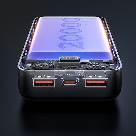 Mcdodo MC-4230 Power Bank 20000mAh 22.5W with 2 USB-A Ports and USB-C Port Power Delivery / Quick Charge 3.0 Black view 4