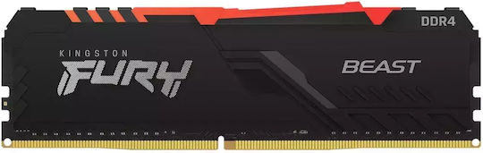 Kingston Fury Beast DDR4 128GB RAM with 4x32GB Modules and Speed 3600 for Desktop KF436C18BB2AK4/128 view 3