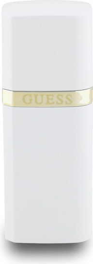 Guess Lipstick Earbud Bluetooth Handsfree Earphones with Charging Case White view 2