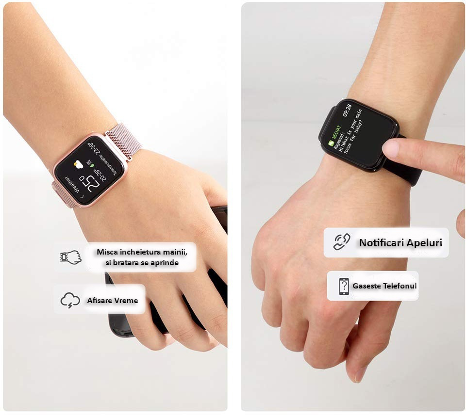 FiT Prestige Smartwatch with Heart Rate Monitor (Pink) view 3