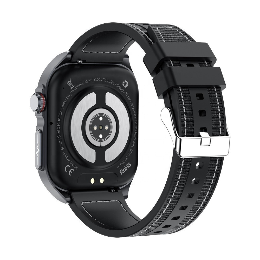 Microwear ET585 Smartwatch with Heart Rate Monitor (Black Steel) view 4