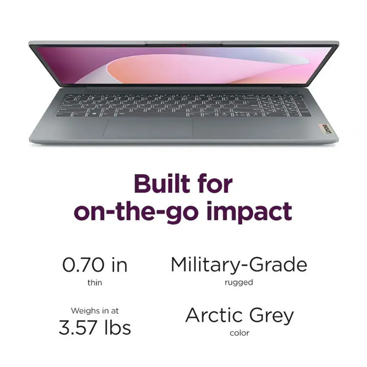 Lenovo IdeaPad Slim 3 15ABR8 15.6" IPS FHD (Ryzen 7-5825U/16GB/512GB SSD/W11 Home) Arctic Grey (US Keyboard) vista 5