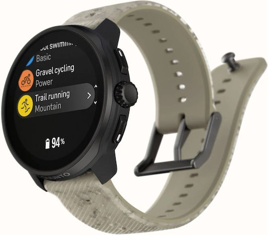 Suunto Race S Stainless Steel 45mm Waterproof Smartwatch with Heart Rate Monitor (Gravel Gray) view 8