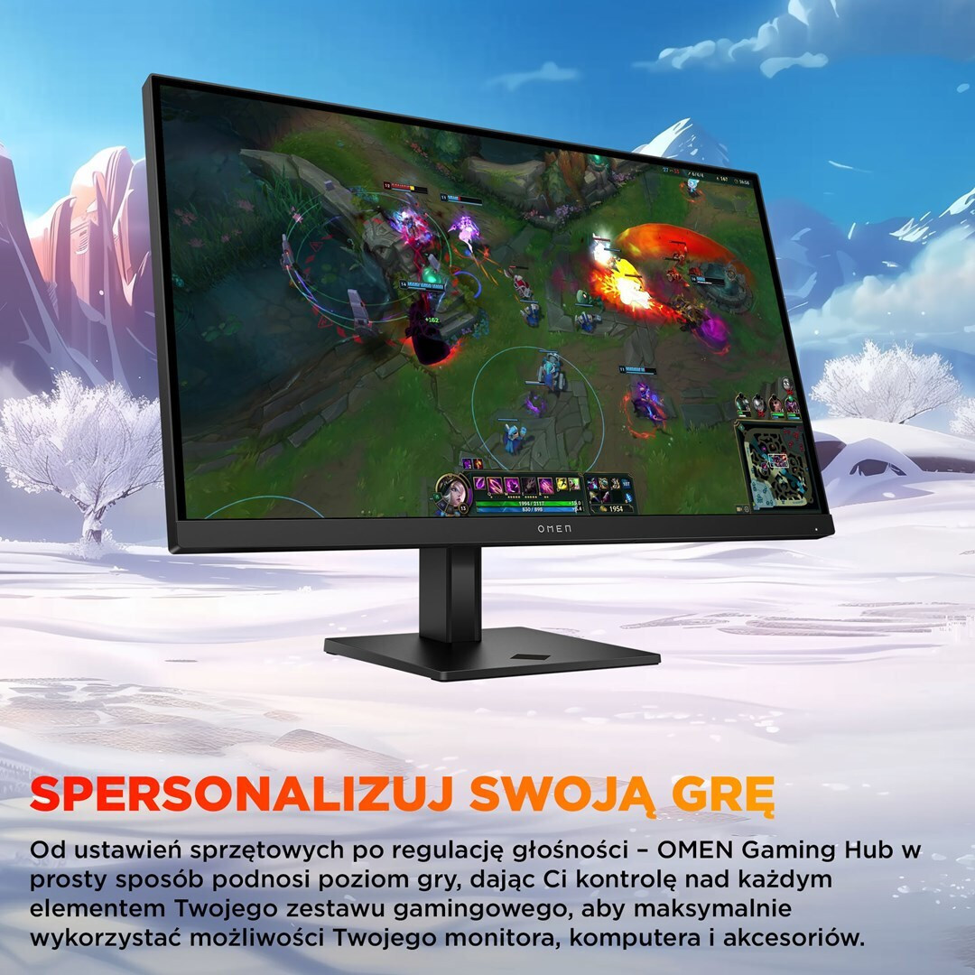 HP OMEN 27q G2 IPS HDR Gaming Monitor 27" QHD 2560x1440 180Hz with Response Time 1ms GTG view 7