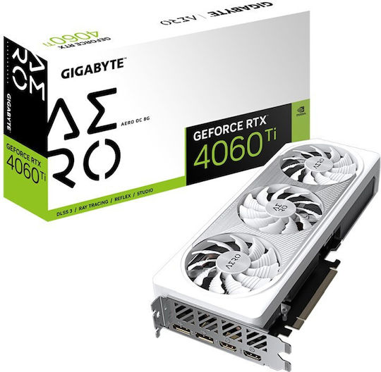Gigabyte GeForce RTX 4060 Ti 8GB GDDR6 Aero OC Graphics Card view 1