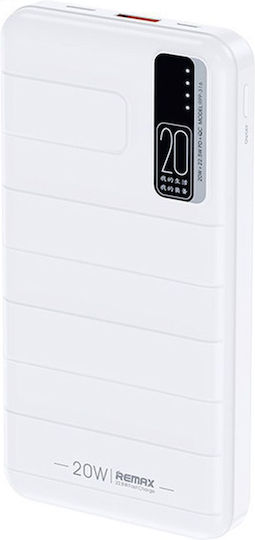 Remax RPP-316 Noah Power Bank 20000mAh 22.5W with USB-A Port and USB-C Port Power Delivery White