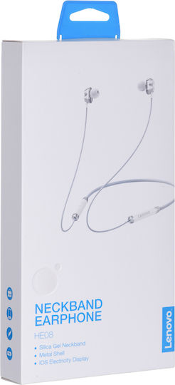 Lenovo HE08 In-ear Bluetooth Handsfree Earphones White view 3