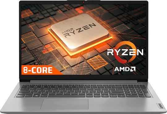 Lenovo IdeaPad 1 15AMN7 15.6" FHD (Ryzen 3-7320U/8GB/256GB SSD/No OS) Cloud Grey (US Keyboard) view 1
