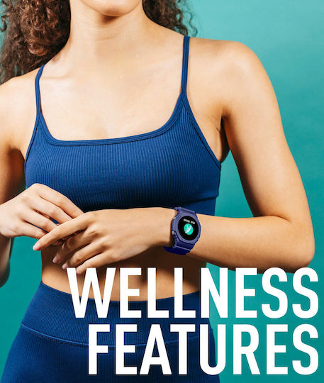 Reflex Active Series 26 42mm Smartwatch with Heart Rate Monitor (Blue) view 4