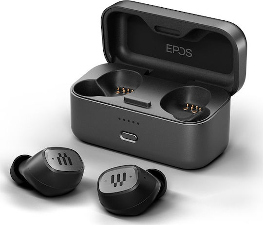 Epos GTW 270 In-ear Bluetooth Handsfree Earphones with Charging Case Black view 2