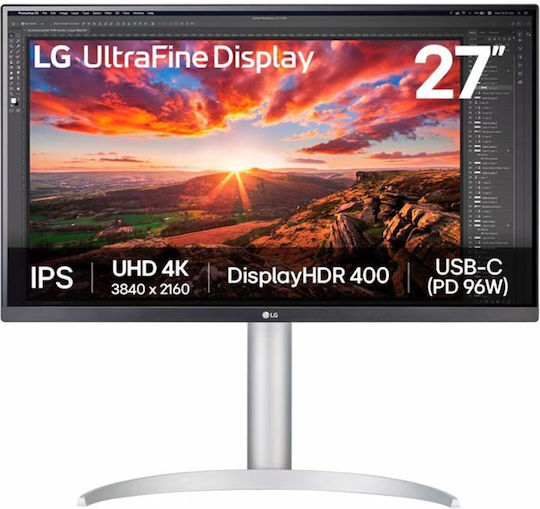 LG 27UP850K-W IPS HDR Monitor 27" 4K 3840x2160 with Response Time 4ms GTG