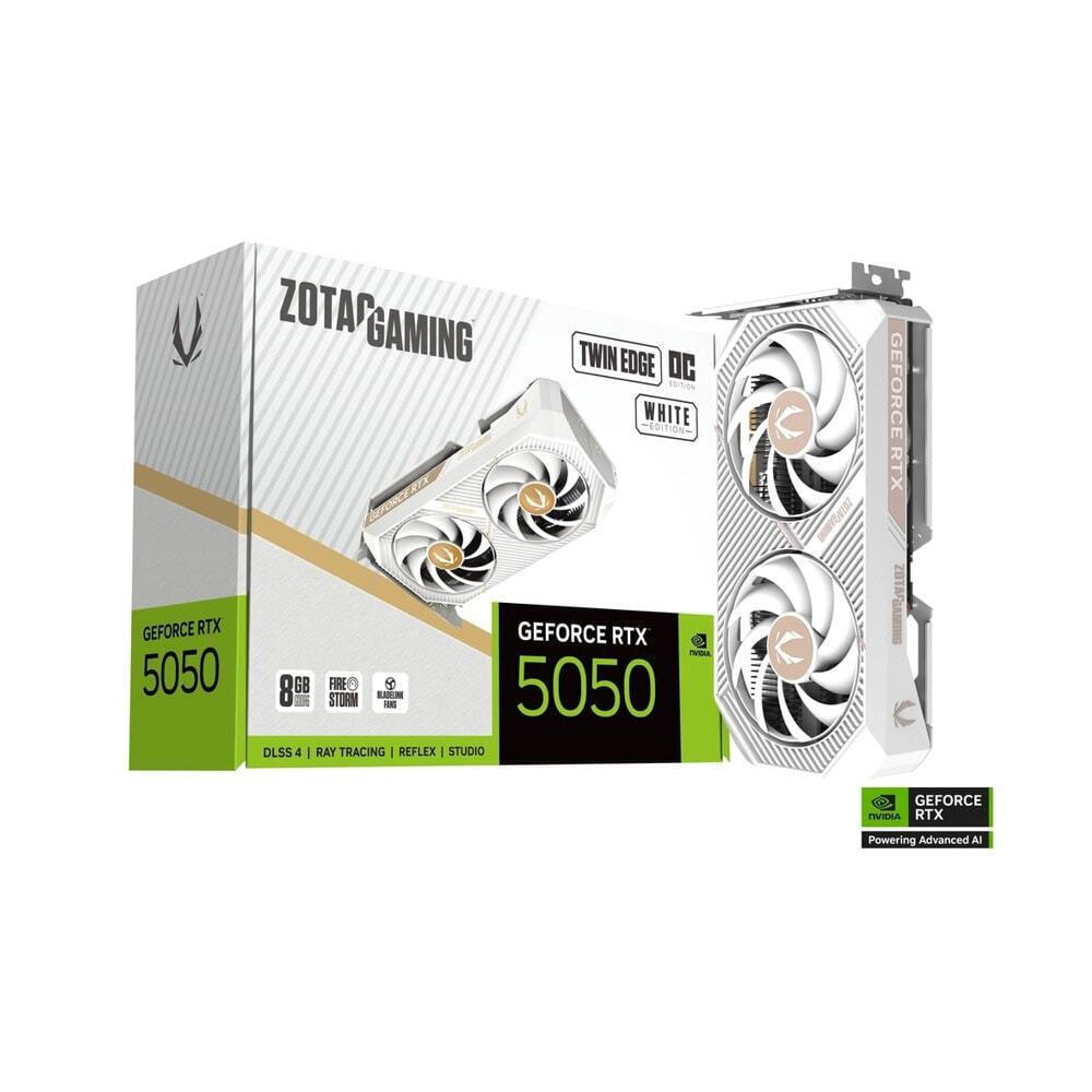 Zotac GeForce RTX 5050 8GB GDDR6 Twin Edge White Graphics Card ZT-B50500Q-10M view 1