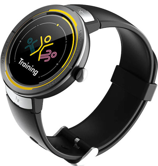 Kumi KU5 Smartwatch with Heart Rate Monitor (Black) view 3