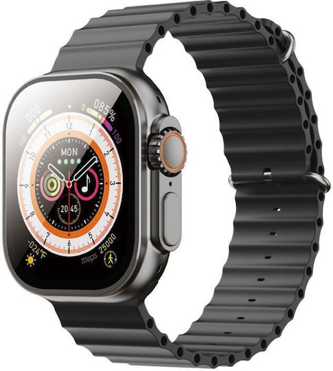 XO M9 Ultra Smartwatch with Heart Rate Monitor (Black) view 1