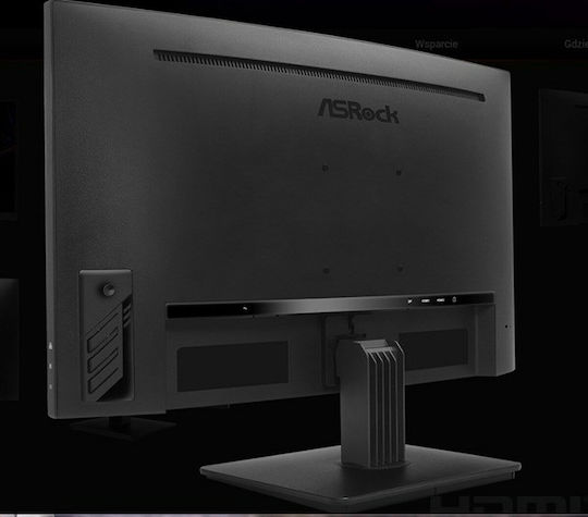 ASRock Phantom Gaming PG27QRT1B VA Curved Gaming Monitor 27" QHD 2560x1440 180Hz with Response Time 5ms GTG view 2