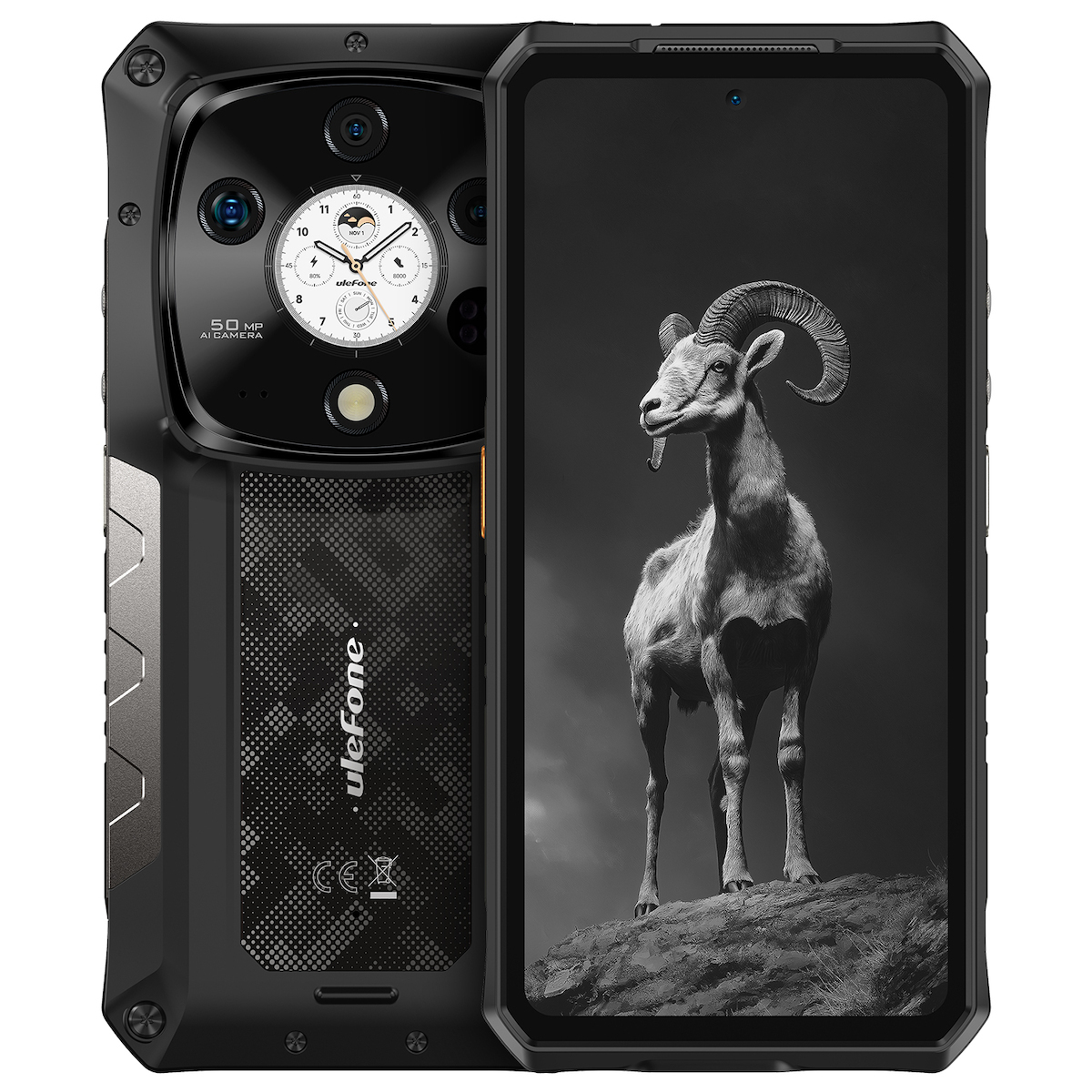 Ulefone Armor 28 Pro 5G Dual SIM (16GB/512GB) Resistant Smartphone Black view 1
