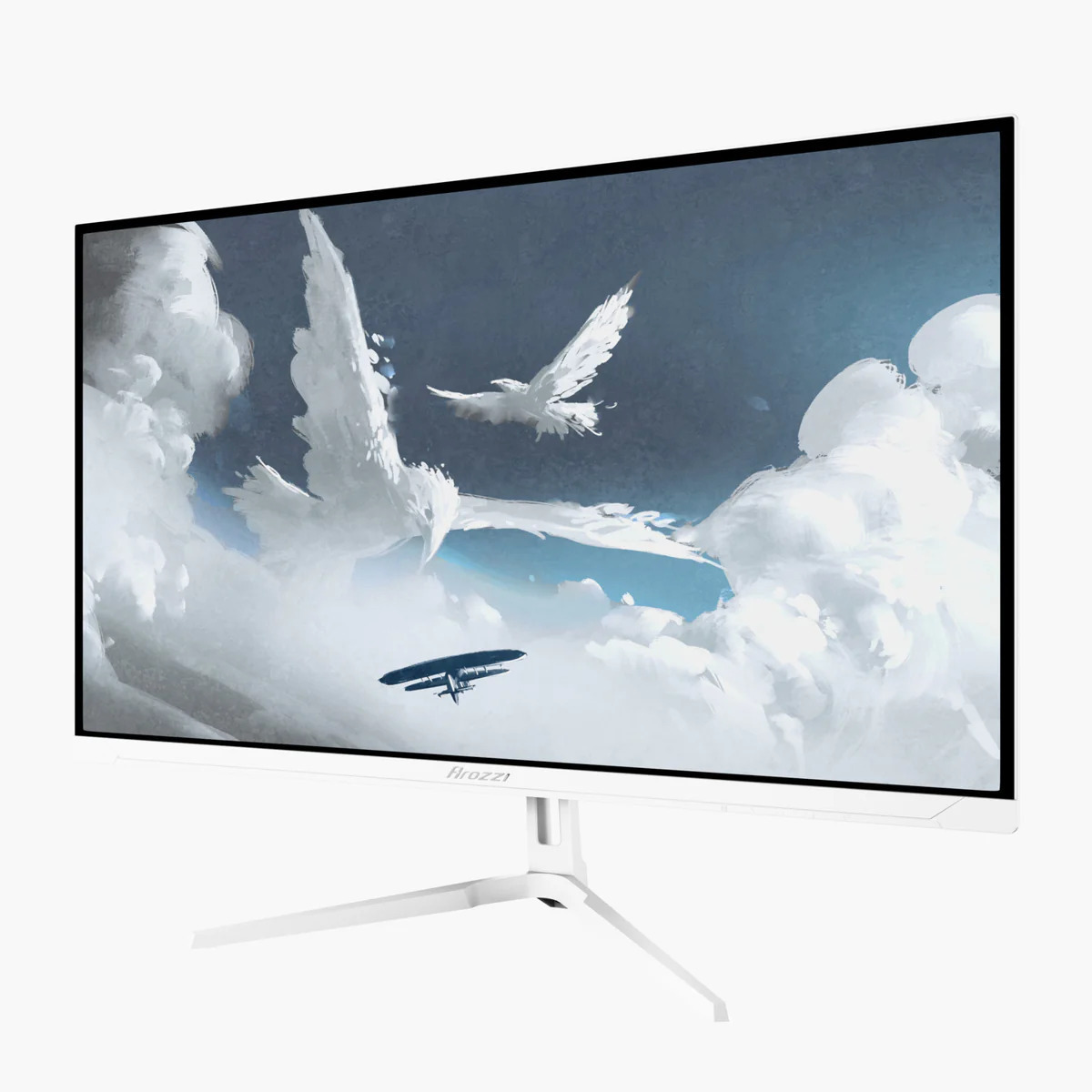 Arozzi Nova IPS Gaming Monitor 27" QHD 2560x1440 180Hz With Response Time 2ms GTG White view 5