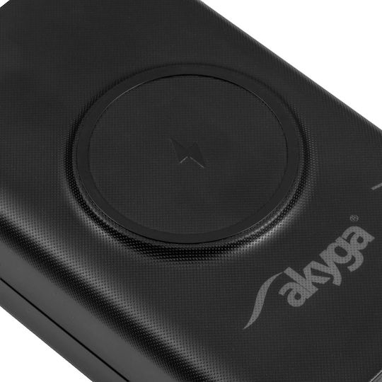 Akyga Power Bank 22.5W Power Delivery Black view 4