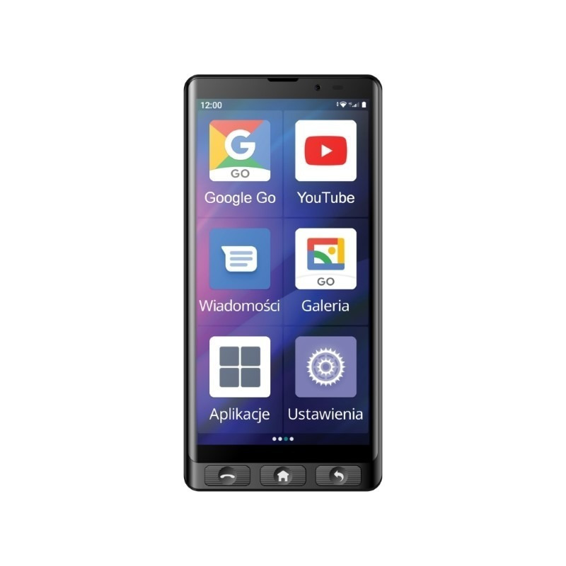 MaxCom MS601 Dual SIM (4GB/64GB) Mobile with Large Buttons Black view 3