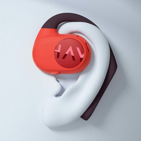 Haylou PurFree Buds Bluetooth Handsfree Earphones with Sweat Resistance and Charging Case Orange view 5