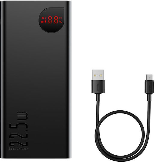 Baseus Adaman Power Bank 40000mAh 22.5W with 3 USB-A Ports and USB-C Port Black view 2