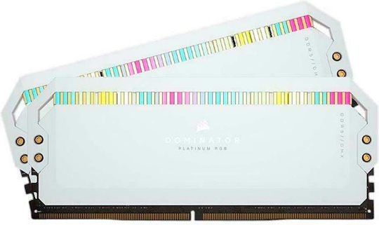 Corsair Dominator Platinum RGB DDR5 32GB RAM with 2x16GB Modules and Speed 6200 for Desktop CMT32GX5M2X6200C36W view 3